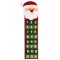 Adventi naptár Mikulás mintával, 24 zsebbel, 67,5 × 20 cm 00022252