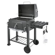   Kaminer prémium faszenes grill öntöttvas ráccsal fedéllel hőmérővel 00027318