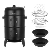   Kaminer 3 az 1-ben faszenes grill füstölővel hőmérővel 2 ráccsal 00027323