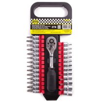 27 darabos dugókulcs és bitkészlet – Cr-V 007877