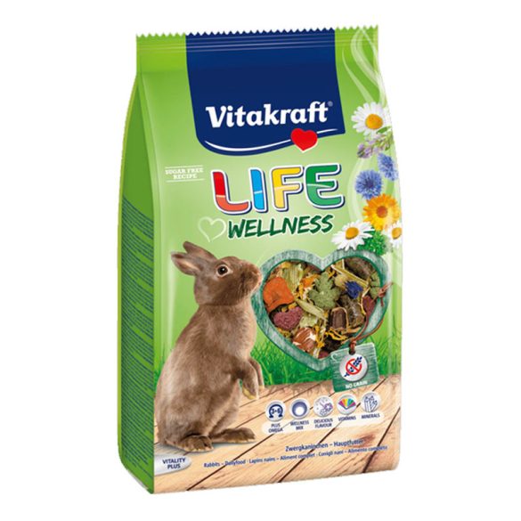 Vitakraft Life Wellness – Teljes értékű eledel törpenyulak számára 600g 0114084