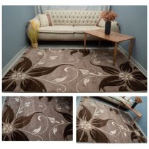   Eylül Kávé-Barna Virág Mintás 160x220 Szőnyeg 01203D-KAHVE-BARNA-160220