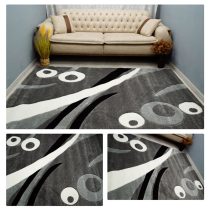   Eylül Szürke-Fekete Modern 160x220 Szőnyeg 01205D-SIYAH-GRI-160220