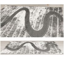   London Szürke-Fehér Ombre Mintás 200x280 Szőnyeg 02105A-VIZON-200280