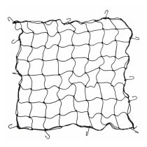 Rugalmas csomagrögzítő háló – 100 × 100 cm 02225
