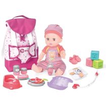 Baba pisilő 30 cm + hátizsák 33,5 cm 030564