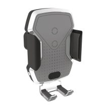   LUKE-X telefontartó – vezeték nélküli töltéssel, 10W, ezüst 06301