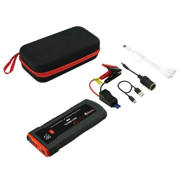 Compass Powerbank Smart Jump Starter funkcióval, 16.000 mAh, 2000A 07165