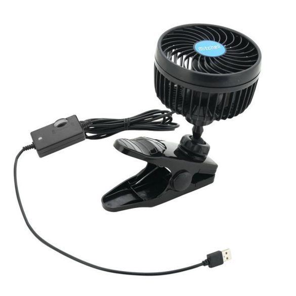 MITCHELL 115mm USB 5V csíptetős ventilátor – 07228 
