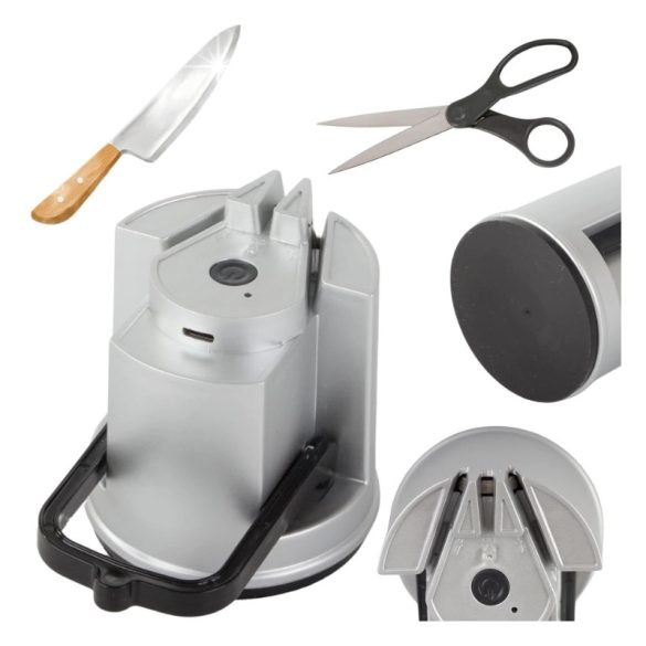 Elektromos kés- és ollóélező USB töltéssel 07357