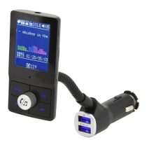   Autós FM transzmitter – színes LCD kijelző, Bluetooth, USB, microSD, AUX 07722