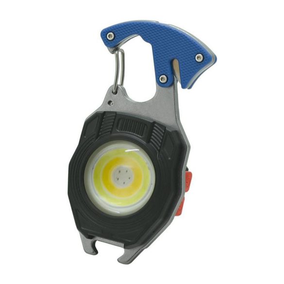 Multifunkciós COB LED zseblámpa – 740 lumen, öngyújtóval és szíjvágóval 08327