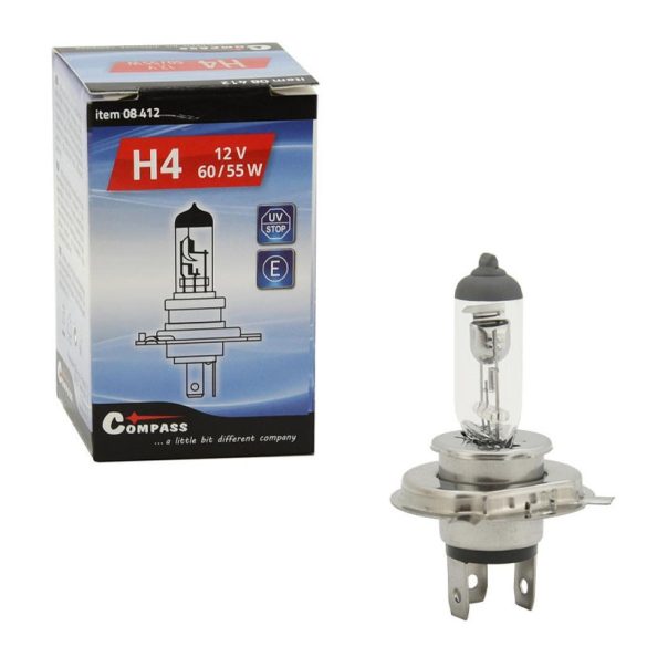 Halogén autóizzó H4 12V 60/55W P43t 08412