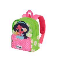   Disney Princess Jasmine Gyerek Hátizsák – Zöld-Rózsaszín, Óvodás Méret 08670