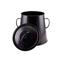   Perfect Home Zománcozott zsírosbödön 10 literes fekete 10456