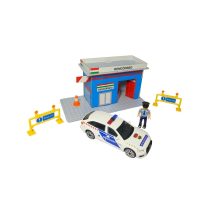   Bburago - Magyar rendőrautó és rendőrörs kistáskában 10705