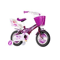   Happy Puppy gyerek kerékpár 12" kosárral és babahordozóval 1120027