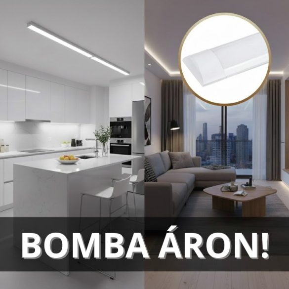 120W mennyezeti LED fénycső akció 10 db bomba áron