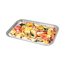 Rozsdamentes acél grilltálca 34 x 24 cm 13072