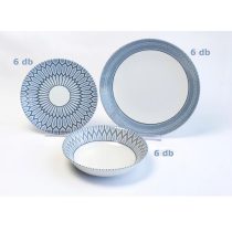   Perfect Home Tányérkészlet 18 részes 1030-D kék-fehér 13800