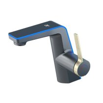   Prémium Matt Fekete és Arany Digitális Csaptelep 145931GQK-B