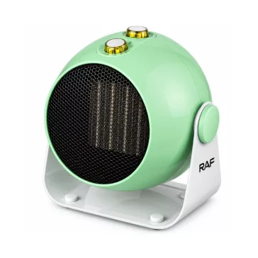   RAF Kerámia ventilátoros hősugárzó 1800 W – széles légtereléssel | Zöld 14859