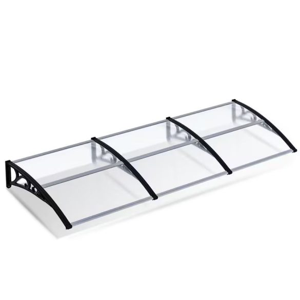 Átlátszó Polikarbonát Előtető (300x100 cm) – Prémium Bejárati Esővédő 156Q36V24