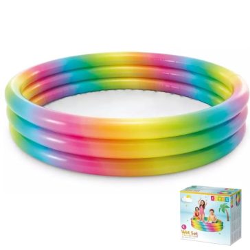   Intex felfújható gyermekmedence szivárvány színben 147x33cm 158439