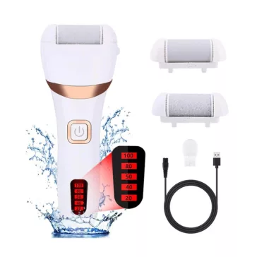   Elektromos lábreszelő és sarokreszelő LCD-kijelzővel, 2 sebességfokozat, USB, 15979