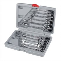   12 Részes Csuklós-Racsnis Csillag-Villáskulcs Készlet 16209