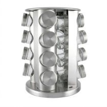   Perfect Home Rozsdamentes Forgó Fűszertartó – 16 részes 16674