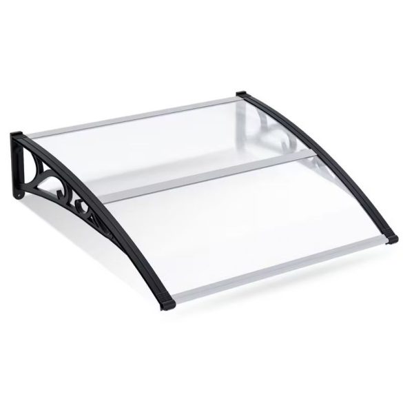 Átlátszó Polikarbonát Előtető (120x100 cm) – Időjárásálló Bejárati Védelem 167Q3G55G