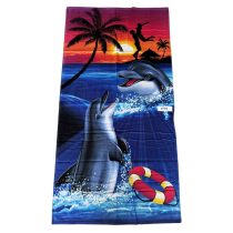 Strand törölköző 70 x 140 cm - Delfin mintás 1773
