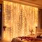 200 LED-es függöny fényfüzér, 300 × 200 cm, meleg fehér 1GMKG67906