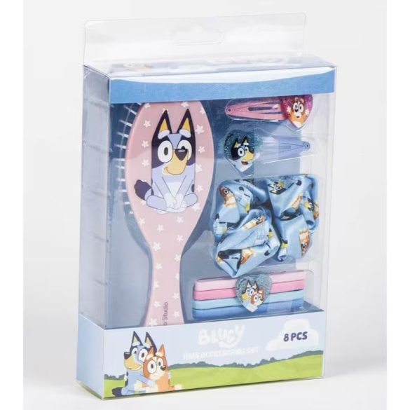 Bluey hajkefe hajcsatt és hajgumi beauty szett 8db 1Q6532WKV