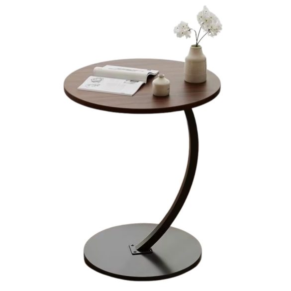 C-alakú kerek dohányzóasztal 40 x 62,5 cm 1W373X691