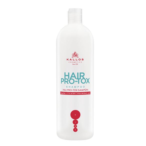 Kallos Hair Pro-Tox Shampoo erősítő sampon keratinnal 1000 ml 2005862