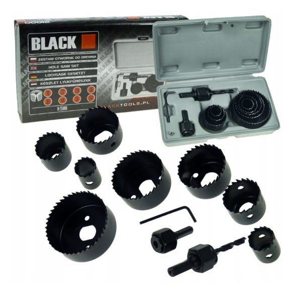 BLACK Lyukfűrész készlet 11 részes 21000