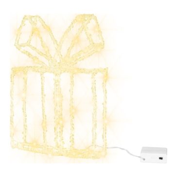   MagicHome LED-es karácsonyi ajándék dekoráció, akril, 80 LED, 21 × 5 × 28 cm 2174118