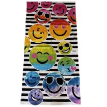 Strand törölköző 70 x 140 cm - Emoji mintás 240081