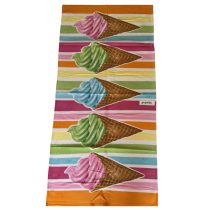 Strand törölköző 70 x 140 cm - Fagyi mintás 242454