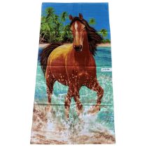   Strand törölköző 70 x 140 cm - Ló a tengerparton minta 242458
