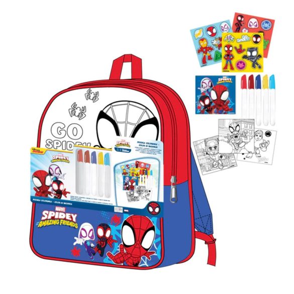 SPIDERMAN színezhető iskolatáska 2700001820