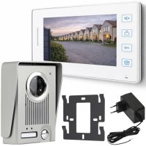 Videó kijelzős kaputelefon fehér 27801_B