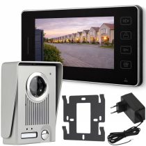 Videó kijelzős kaputelefon fekete 27801_CZ