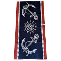 Strand törölköző 70 x 140 cm - Horgony mintás 289