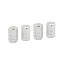   Dekoratív Szelepvédő Sapka – Ezüst, 4 darabos szett 32330