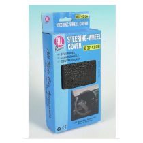 Kormányvédő műbőr  fűzős fekete 37-39 cm 33021119