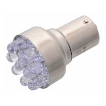 Autós LED izzó 12LED – 12V Ba15s, fehér (1 darab) 33729