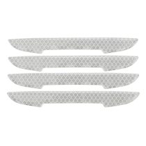   Öntapadós ajtóvédő DELTA – ezüst, 4 darabos szett 34312 